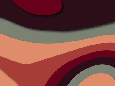 Renkli oyma sanat. Kağıt arka plan şekilleri kesim kağıdı ile kesin. İş sunumları, el ilanları, afişler, davetler için şablon tasarım düzen