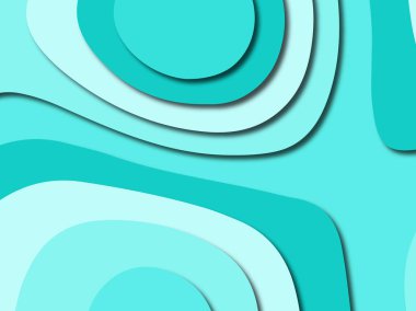 Renkli oyma sanat. Kağıt arka plan şekilleri kesim kağıdı ile kesin. İş sunumları, el ilanları, afişler, davetler için şablon tasarım düzen