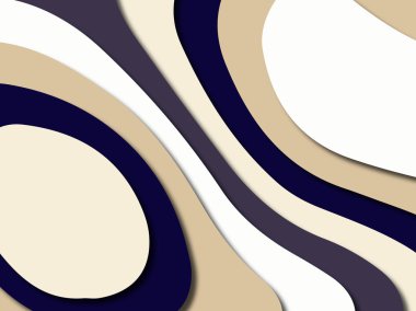 Renkli oyma sanat. Kağıt arka plan şekilleri kesim kağıdı ile kesin. İş sunumları, el ilanları, afişler, davetler için şablon tasarım düzen