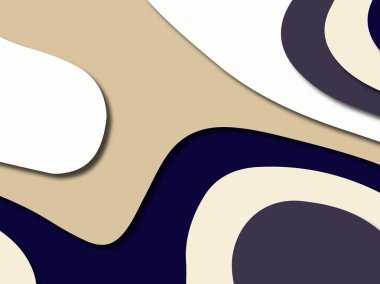 Renkli oyma sanat. Kağıt arka plan şekilleri kesim kağıdı ile kesin. İş sunumları, el ilanları, afişler, davetler için şablon tasarım düzen