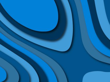 Renkli oyma sanat. Kağıt arka plan şekilleri kesim kağıdı ile kesin. İş sunumları, el ilanları, afişler, davetler için şablon tasarım düzen