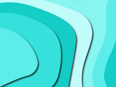 Renkli oyma sanat. Kağıt arka plan şekilleri kesim kağıdı ile kesin. İş sunumları, el ilanları, afişler, davetler için şablon tasarım düzen