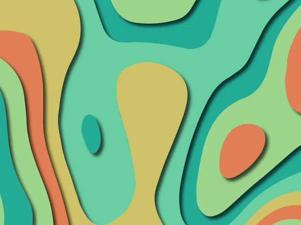 Kleurrijke Carving Art Papier Knippen Abstracte Achtergrond Met Papier Knippen — Stockfoto