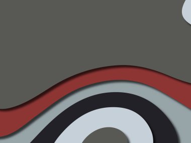 Renkli oyma sanat. Kağıt arka plan şekilleri kesim kağıdı ile kesin. İş sunumları, el ilanları, afişler, davetler için şablon tasarım düzen