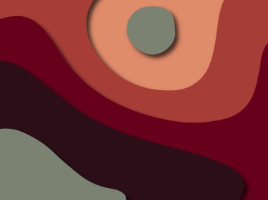 Renkli oyma sanat. Kağıt arka plan şekilleri kesim kağıdı ile kesin. İş sunumları, el ilanları, afişler, davetler için şablon tasarım düzen