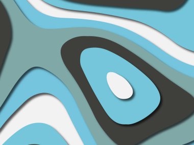 Renkli oyma sanat. Kağıt arka plan şekilleri kesim kağıdı ile kesin. İş sunumları, el ilanları, afişler, davetler için şablon tasarım düzen