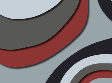 Renkli oyma sanat. Kağıt arka plan şekilleri kesim kağıdı ile kesin. İş sunumları, el ilanları, afişler, davetler için şablon tasarım düzen