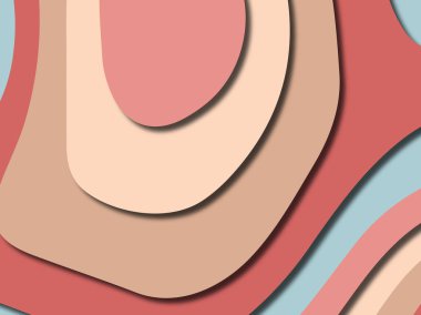 Renkli oyma sanat. Kağıt arka plan şekilleri kesim kağıdı ile kesin. İş sunumları, el ilanları, afişler, davetler için şablon tasarım düzen