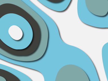 Renkli oyma sanat. Kağıt arka plan şekilleri kesim kağıdı ile kesin. İş sunumları, el ilanları, afişler, davetler için şablon tasarım düzen