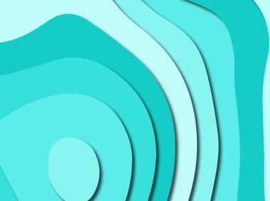 Renkli oyma sanat. Kağıt arka plan şekilleri kesim kağıdı ile kesin. İş sunumları, el ilanları, afişler, davetler için şablon tasarım düzen