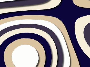 Renkli oyma sanat. Kağıt arka plan şekilleri kesim kağıdı ile kesin. İş sunumları, el ilanları, afişler, davetler için şablon tasarım düzen