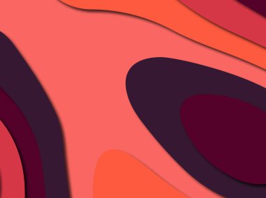 Renkli oyma sanat. Kağıt arka plan şekilleri kesim kağıdı ile kesin. İş sunumları, el ilanları, afişler, davetler için şablon tasarım düzen