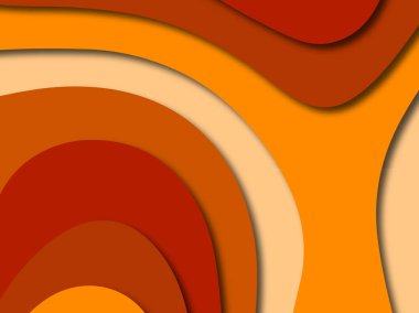 Renkli oyma sanat. Kağıt arka plan şekilleri kesim kağıdı ile kesin. İş sunumları, el ilanları, afişler, davetler için şablon tasarım düzen