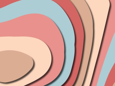 Renkli oyma sanat. Kağıt arka plan şekilleri kesim kağıdı ile kesin. İş sunumları, el ilanları, afişler, davetler için şablon tasarım düzen