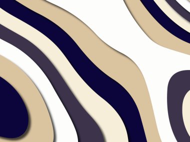 Renkli oyma sanat. Kağıt arka plan şekilleri kesim kağıdı ile kesin. İş sunumları, el ilanları, afişler, davetler için şablon tasarım düzen