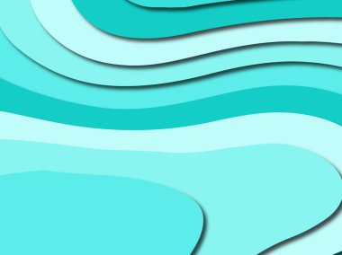 Renkli oyma sanat. Kağıt arka plan şekilleri kesim kağıdı ile kesin. İş sunumları, el ilanları, afişler, davetler için şablon tasarım düzen