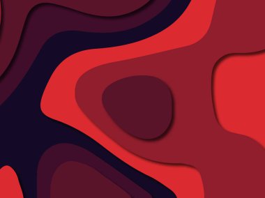 Renkli oyma sanat. Kağıt arka plan şekilleri kesim kağıdı ile kesin. İş sunumları, el ilanları, afişler, davetler için şablon tasarım düzen