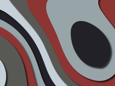 Renkli oyma sanat. Kağıt arka plan şekilleri kesim kağıdı ile kesin. İş sunumları, el ilanları, afişler, davetler için şablon tasarım düzen