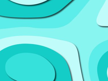 Renkli oyma sanat. Kağıt arka plan şekilleri kesim kağıdı ile kesin. İş sunumları, el ilanları, afişler, davetler için şablon tasarım düzen