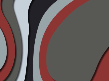 Renkli oyma sanat. Kağıt arka plan şekilleri kesim kağıdı ile kesin. İş sunumları, el ilanları, afişler, davetler için şablon tasarım düzen