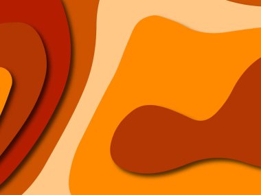 Renkli oyma sanat. Kağıt arka plan şekilleri kesim kağıdı ile kesin. İş sunumları, el ilanları, afişler, davetler için şablon tasarım düzen