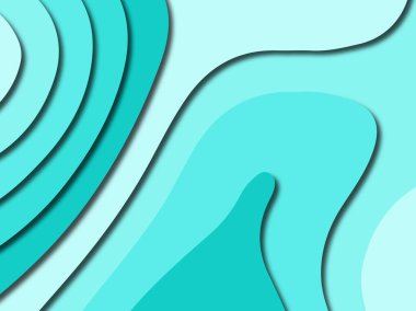 Renkli oyma sanat. Kağıt arka plan şekilleri kesim kağıdı ile kesin. İş sunumları, el ilanları, afişler, davetler için şablon tasarım düzen