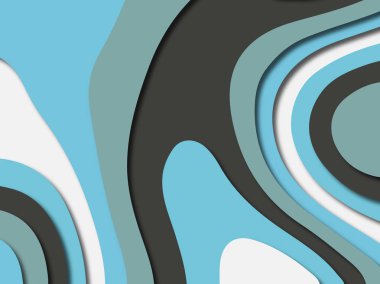 Renkli oyma sanat. Kağıt arka plan şekilleri kesim kağıdı ile kesin. İş sunumları, el ilanları, afişler, davetler için şablon tasarım düzen