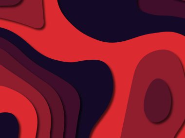 Renkli oyma sanat. Kağıt arka plan şekilleri kesim kağıdı ile kesin. İş sunumları, el ilanları, afişler, davetler için şablon tasarım düzen