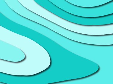 Renkli oyma sanat. Kağıt arka plan şekilleri kesim kağıdı ile kesin. İş sunumları, el ilanları, afişler, davetler için şablon tasarım düzen