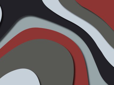 Renkli oyma sanat. Kağıt arka plan şekilleri kesim kağıdı ile kesin. İş sunumları, el ilanları, afişler, davetler için şablon tasarım düzen