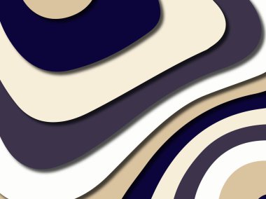 Renkli oyma sanat. Kağıt arka plan şekilleri kesim kağıdı ile kesin. İş sunumları, el ilanları, afişler, davetler için şablon tasarım düzen