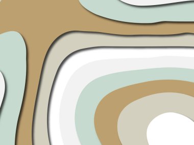 Renkli oyma sanat. Kağıt arka plan şekilleri kesim kağıdı ile kesin. İş sunumları, el ilanları, afişler, davetler için şablon tasarım düzen