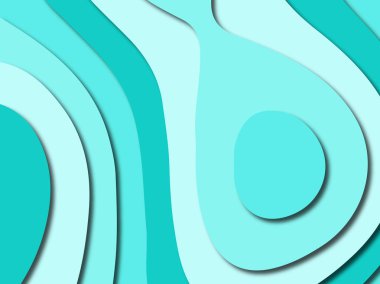 Renkli oyma sanat. Kağıt arka plan şekilleri kesim kağıdı ile kesin. İş sunumları, el ilanları, afişler, davetler için şablon tasarım düzen