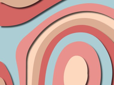 Renkli oyma sanat. Kağıt arka plan şekilleri kesim kağıdı ile kesin. İş sunumları, el ilanları, afişler, davetler için şablon tasarım düzen