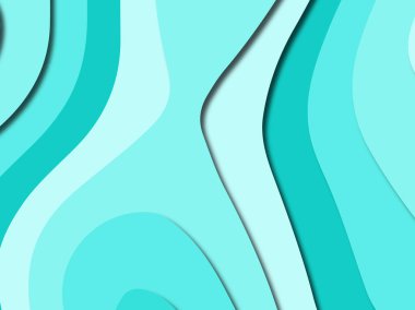 Renkli oyma sanat. Kağıt arka plan şekilleri kesim kağıdı ile kesin. İş sunumları, el ilanları, afişler, davetler için şablon tasarım düzen