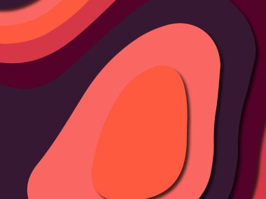 Renkli oyma sanat. Kağıt arka plan şekilleri kesim kağıdı ile kesin. İş sunumları, el ilanları, afişler, davetler için şablon tasarım düzen