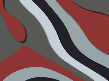 Renkli oyma sanat. Kağıt arka plan şekilleri kesim kağıdı ile kesin. İş sunumları, el ilanları, afişler, davetler için şablon tasarım düzen