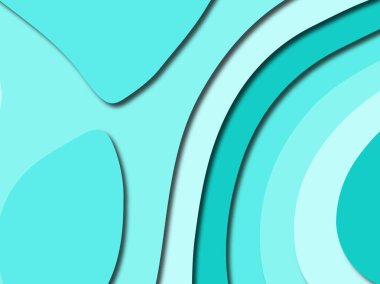 Renkli oyma sanat. Kağıt arka plan şekilleri kesim kağıdı ile kesin. İş sunumları, el ilanları, afişler, davetler için şablon tasarım düzen