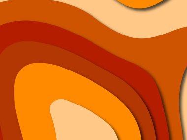 Renkli oyma sanat. Kağıt arka plan şekilleri kesim kağıdı ile kesin. İş sunumları, el ilanları, afişler, davetler için şablon tasarım düzen