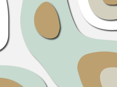 Renkli oyma sanat. Kağıt arka plan şekilleri kesim kağıdı ile kesin. İş sunumları, el ilanları, afişler, davetler için şablon tasarım düzen