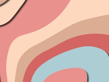 Renkli oyma sanat. Kağıt arka plan şekilleri kesim kağıdı ile kesin. İş sunumları, el ilanları, afişler, davetler için şablon tasarım düzen