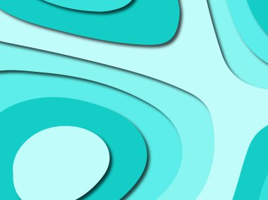 Renkli oyma sanat. Kağıt arka plan şekilleri kesim kağıdı ile kesin. İş sunumları, el ilanları, afişler, davetler için şablon tasarım düzen