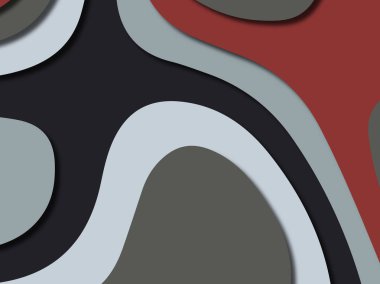 Renkli oyma sanat. Kağıt arka plan şekilleri kesim kağıdı ile kesin. İş sunumları, el ilanları, afişler, davetler için şablon tasarım düzen