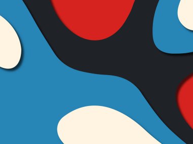 Renkli oyma sanat. Kağıt arka plan şekilleri kesim kağıdı ile kesin. İş sunumları, el ilanları, afişler, davetler için şablon tasarım düzen