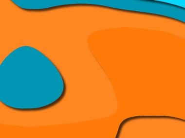 Renkli oyma sanat. Kağıt arka plan şekilleri kesim kağıdı ile kesin. İş sunumları, el ilanları, afişler, davetler için şablon tasarım düzen