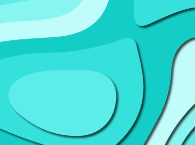 Renkli oyma sanat. Kağıt arka plan şekilleri kesim kağıdı ile kesin. İş sunumları, el ilanları, afişler, davetler için şablon tasarım düzen