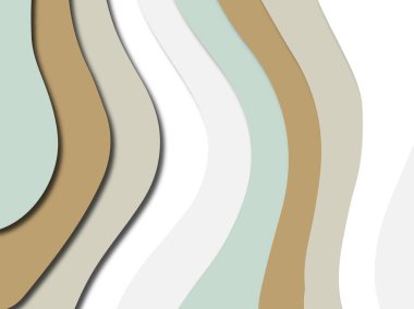 Renkli oyma sanat. Kağıt arka plan şekilleri kesim kağıdı ile kesin. İş sunumları, el ilanları, afişler, davetler için şablon tasarım düzen