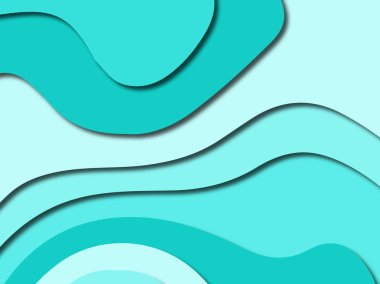 Renkli oyma sanat. Kağıt arka plan şekilleri kesim kağıdı ile kesin. İş sunumları, el ilanları, afişler, davetler için şablon tasarım düzen