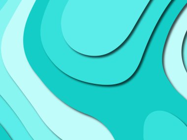 Renkli oyma sanat. Kağıt arka plan şekilleri kesim kağıdı ile kesin. İş sunumları, el ilanları, afişler, davetler için şablon tasarım düzen