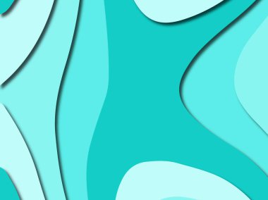 Renkli oyma sanat. Kağıt arka plan şekilleri kesim kağıdı ile kesin. İş sunumları, el ilanları, afişler, davetler için şablon tasarım düzen